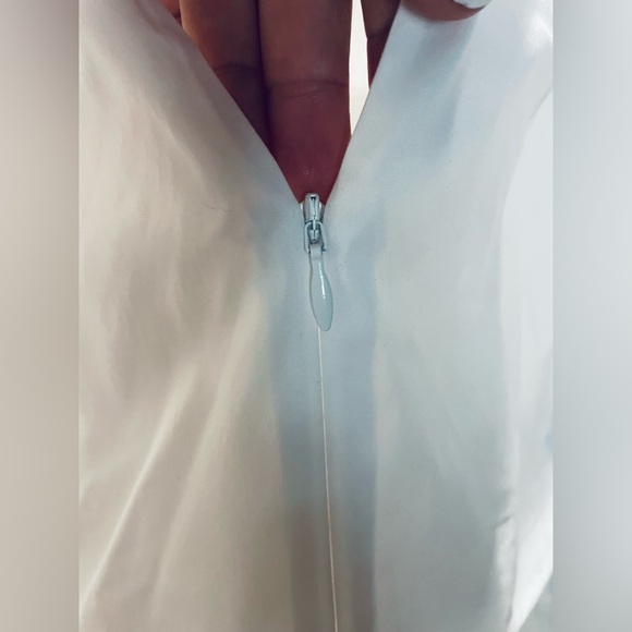 Ming Wang Mandarin Collar Sleeveless Zipper Front Cotton Blend Washable L Blouse - Picture 3 of 8